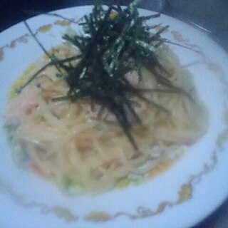 ペペロンチーノみたいな明太子パスタ